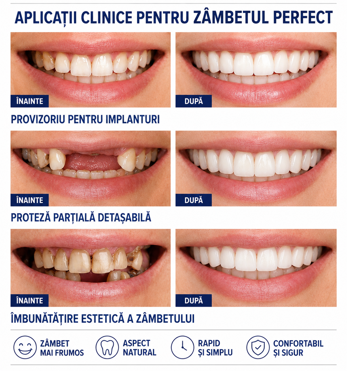 NovaSmile™ – Fațete Dentare Detașabile Tip Snap-On