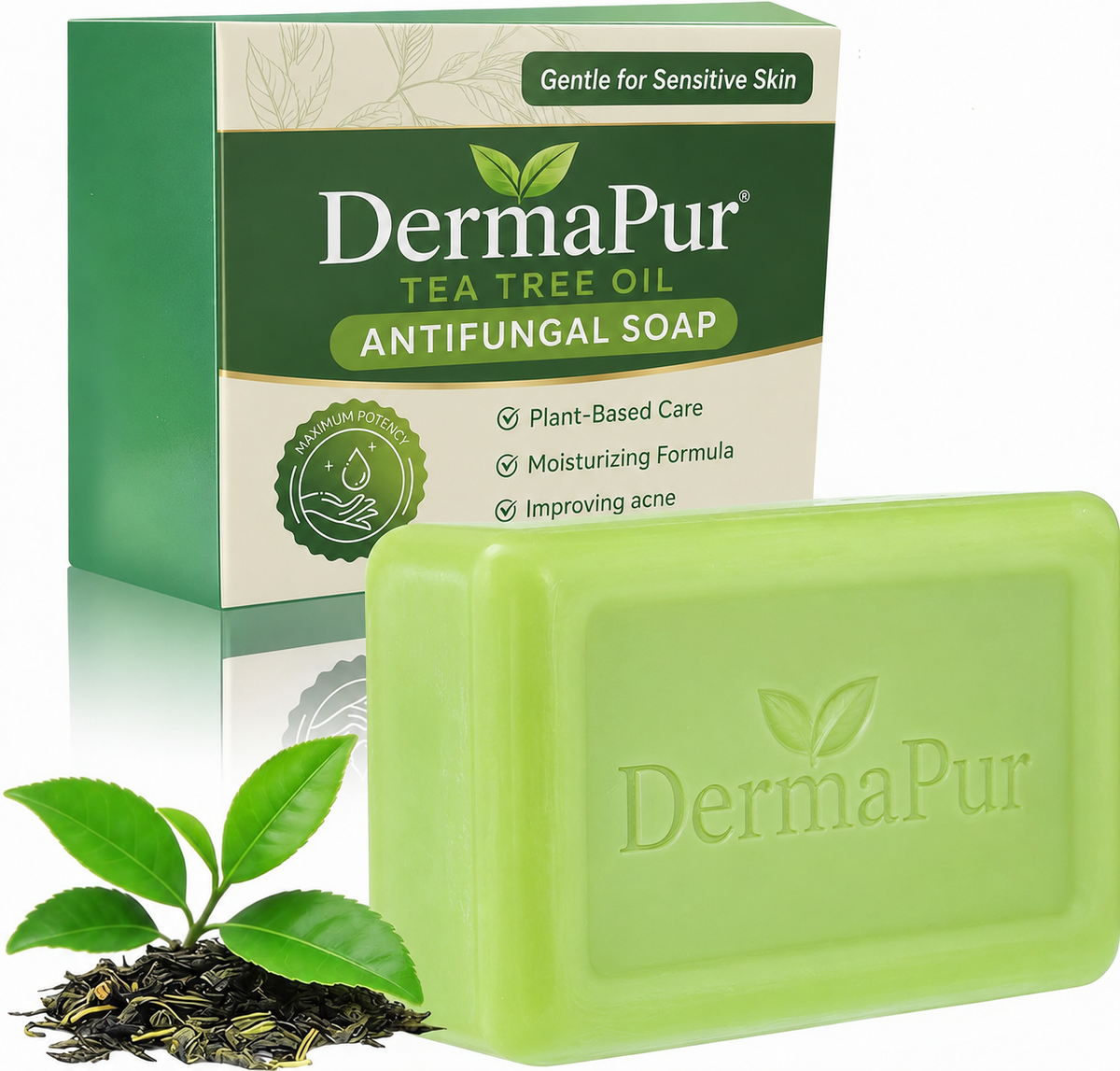 DermaPur™ – Săpun cu ulei de arbore de ceai pentru pielea cu probleme
