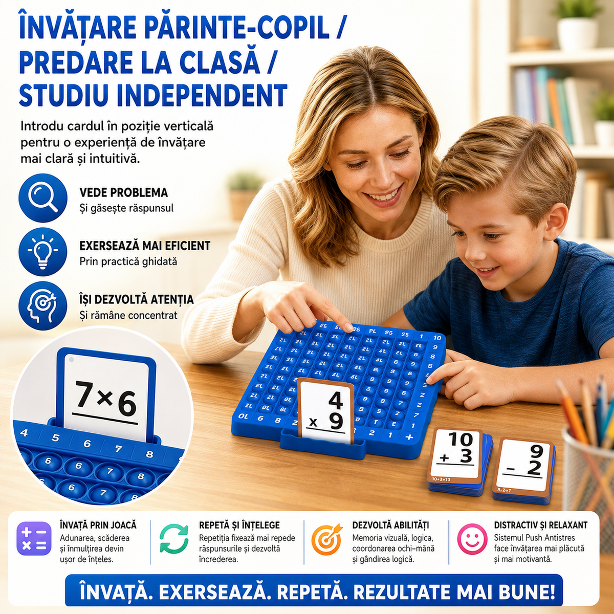 Mate Magic™ – Învață Adunarea, Scăderea, Înmulțirea și Împărțirea Rapid, prin Joacă