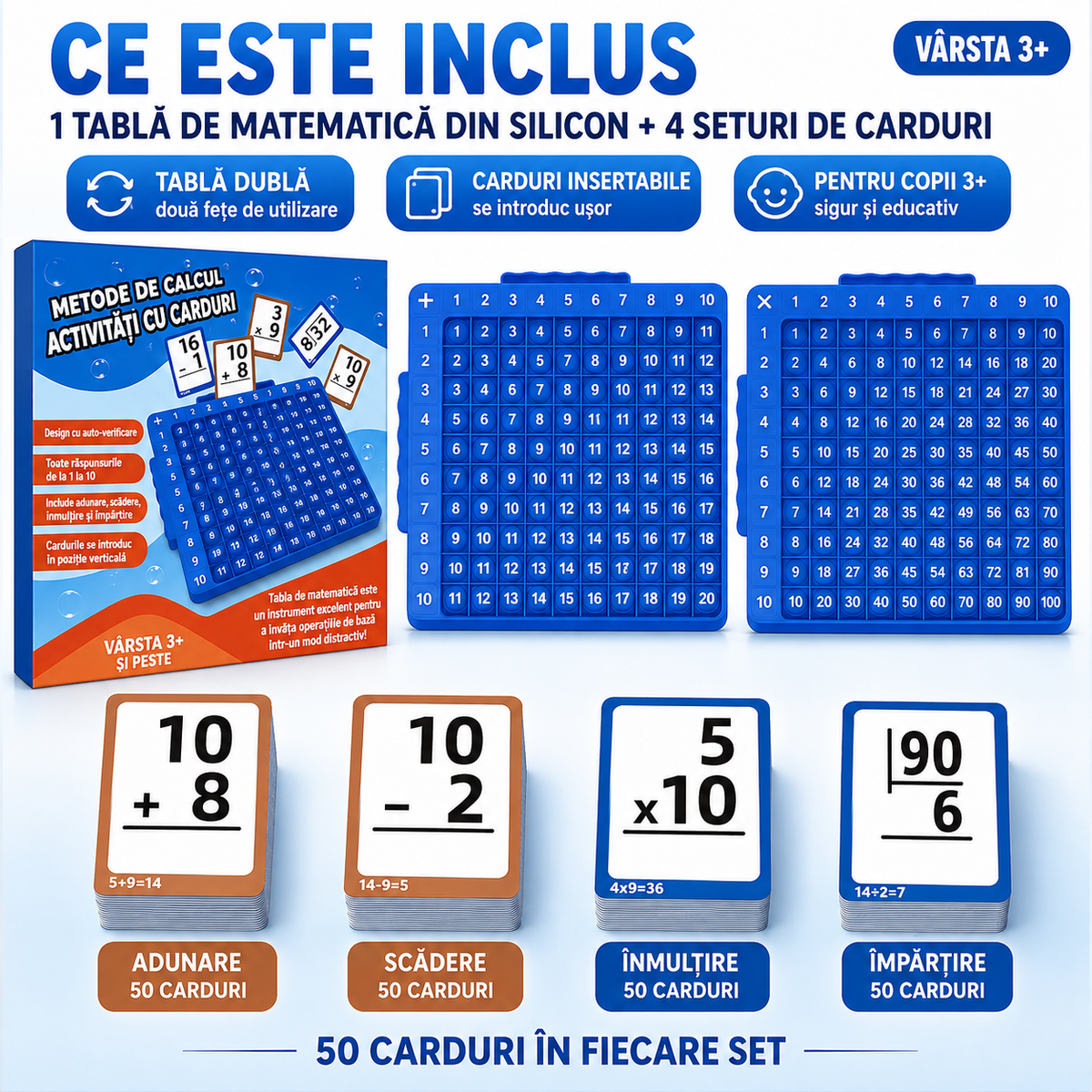 Mate Magic™ – Învață Adunarea, Scăderea, Înmulțirea și Împărțirea Rapid, prin Joacă