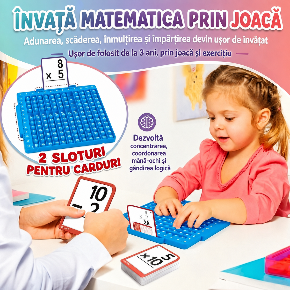 Mate Magic™ – Învață Adunarea, Scăderea, Înmulțirea și Împărțirea Rapid, prin Joacă
