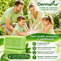 DermaPur™ – Săpun cu ulei de arbore de ceai pentru pielea cu probleme